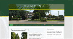 Desktop Screenshot of campinggroenpark.be