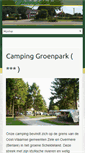 Mobile Screenshot of campinggroenpark.be